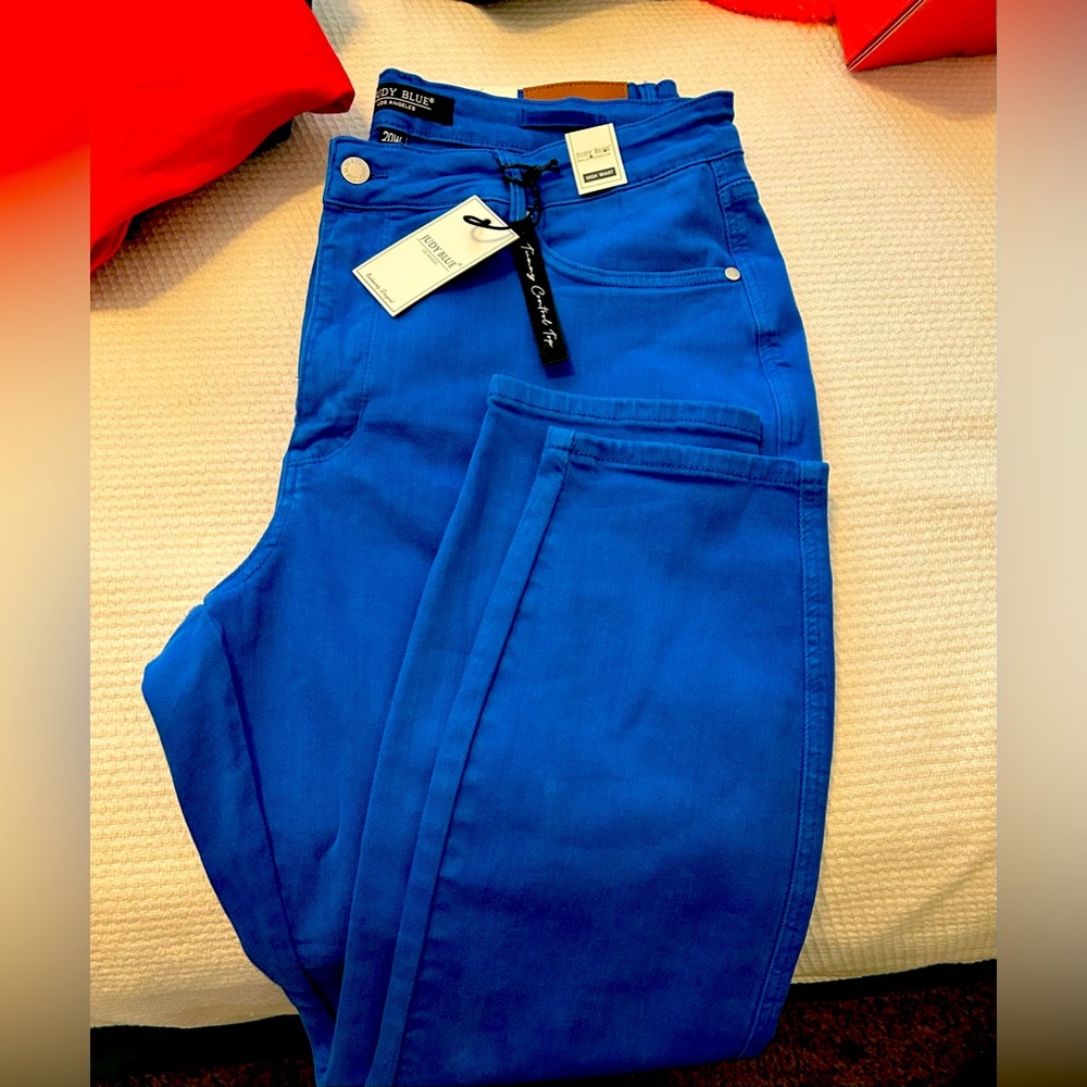 NWT Judy Blue Colbalt Blue Sz 20W Skinny Jeans